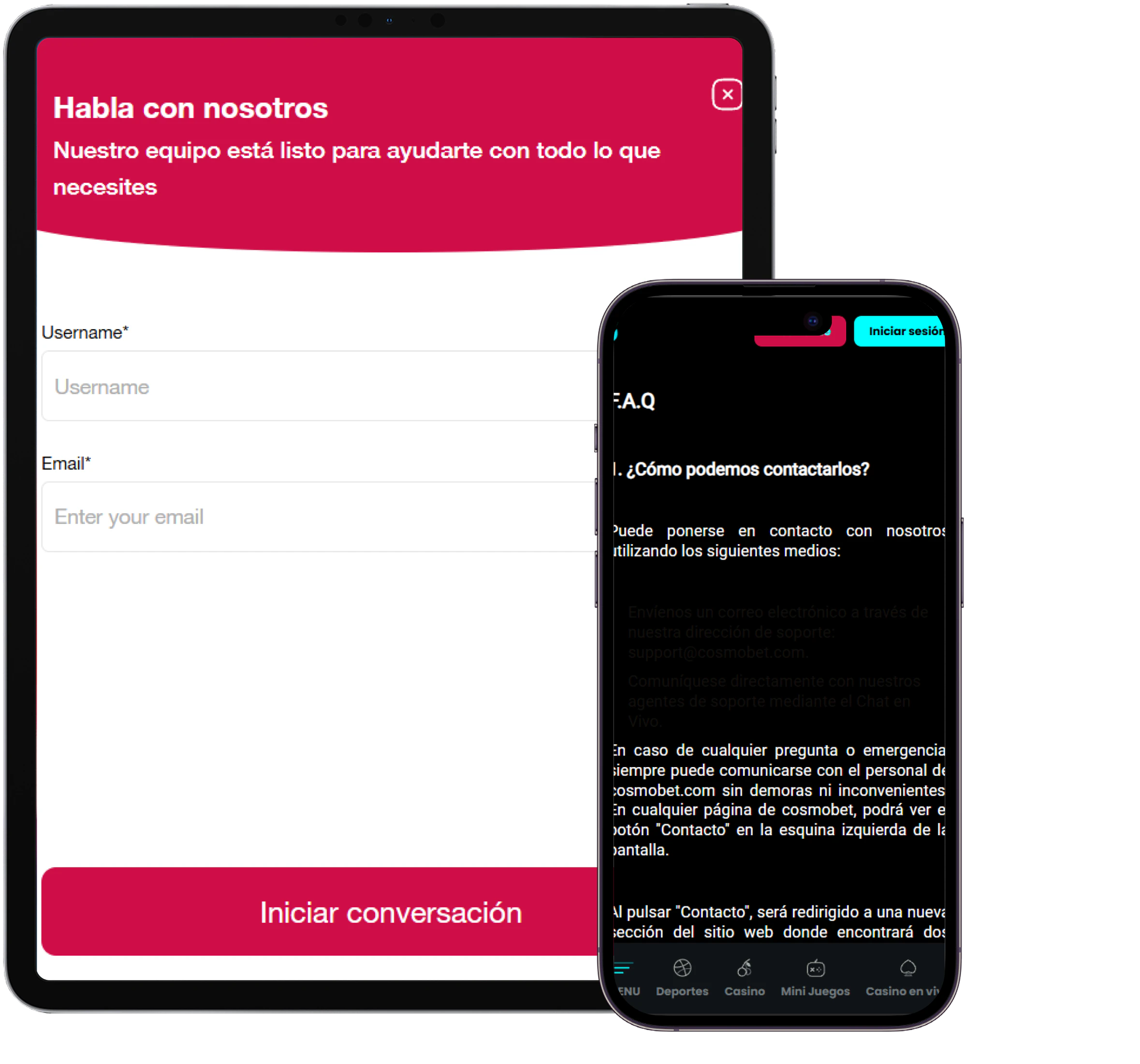 Cosmobet Casino chat en vivo y preguntas frecuentes